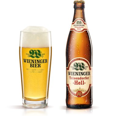 Wieninger Teisendorfer Hell mit Glas